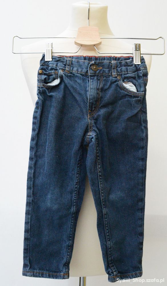 Spodnie H&M Straight Jeans 92 cm 15 2 lata Dzins