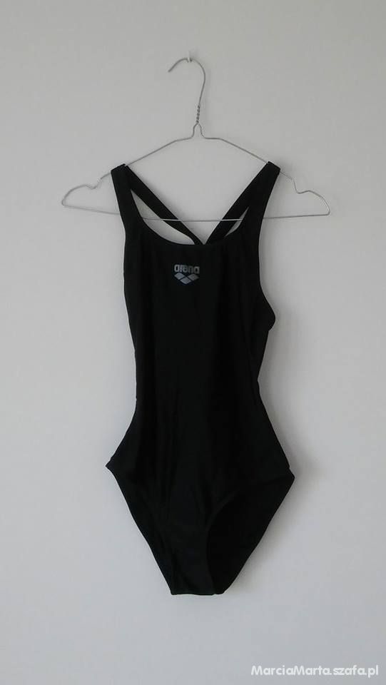 Czarny strój kąpielowy ARENA