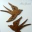 drewniane ptaszki jaskółeczki