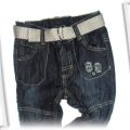 BOY STAR spodnie jeansy z paskiem 92 18 24 mce