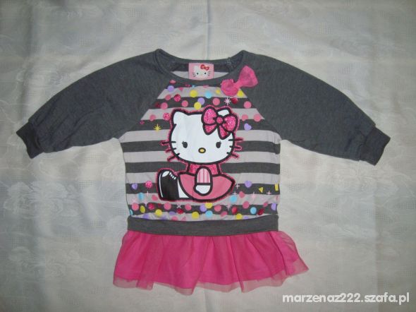 Hello Kitty bluzka falbanka tiulowa roz 4 lata