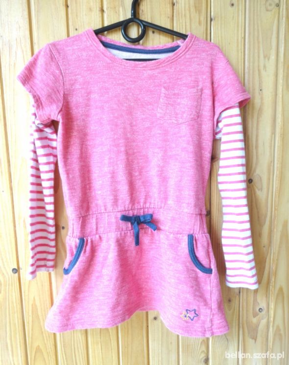 bluzka tunika różowa dziewczynka 8 lat 128 cm