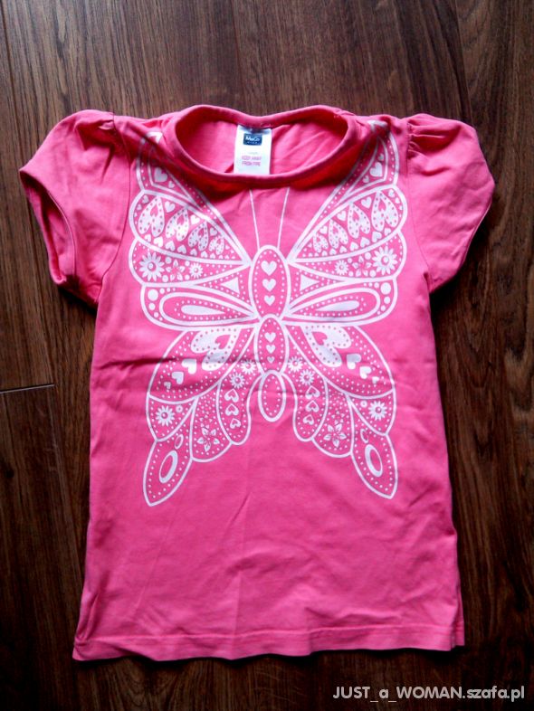 Bawełniana bluzeczka z motylkiem 134 140cm