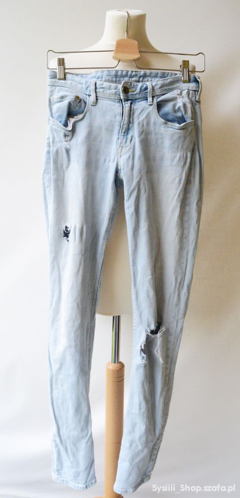 Spodnie H&M Skinny 164 cm 13 14 lat Dziury