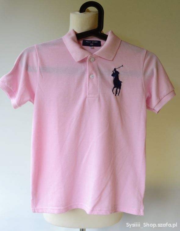 T Shirt 140 cm Róż Ralph Lauren RL 9 lat Różowy