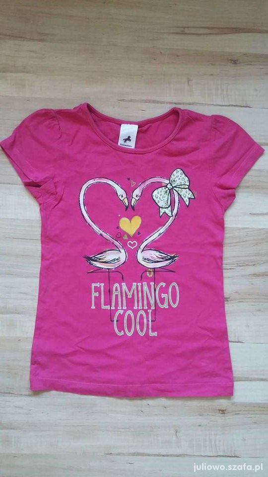 Koszulka z flamingami 122 cm