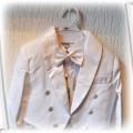 Biały frak garnitur garniturek smoking eleganc