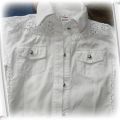 biała elegancka koszula koronka 110