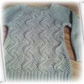 Ciepły sweterek khaki 122 128