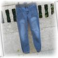 Spodnie 158 jeansowe na 13 lat Ściągacze pas i nog