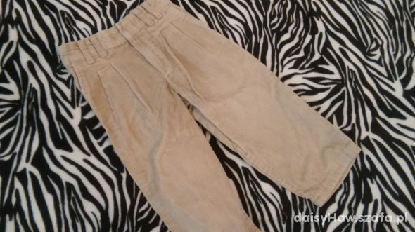 Spodnie sztruksowe dla chłopca 2 lata Beżowe z USA