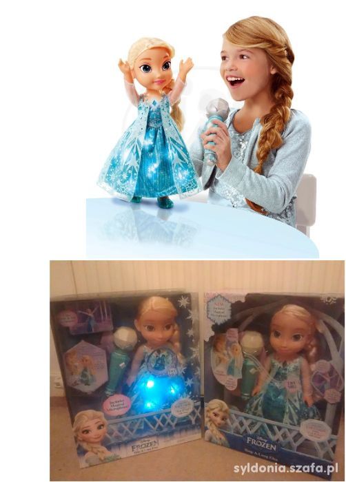 Disney Frozen Kraina Lodu Nowa Elza Elsa mikrofon
