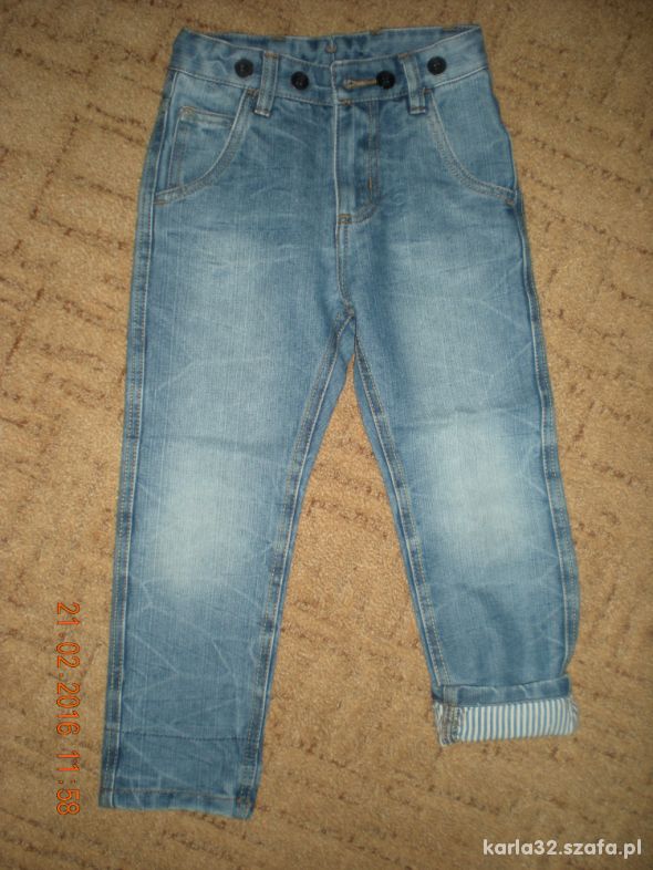 Spodnie jeansowe długie 104 cm
