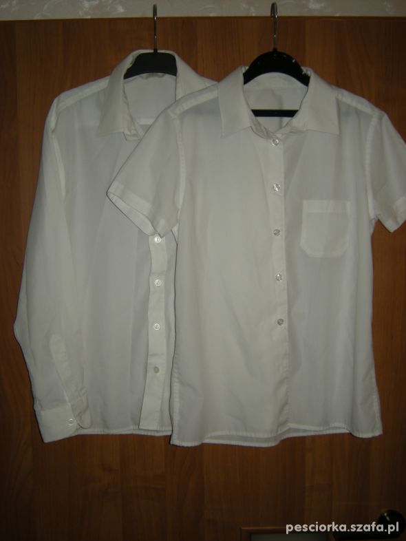 białe koszule 152 cm
