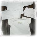 Cztery białe koszulki 56 62