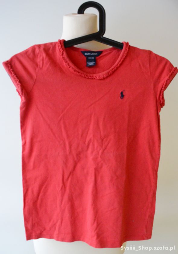 Bluzka Ralph Lauren Czerwona 8 10 lat 134 cm RL