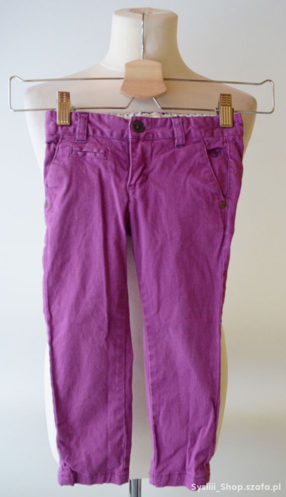 Spodnie Rurki Fiolet 98 cm Hampton 2 3 lata