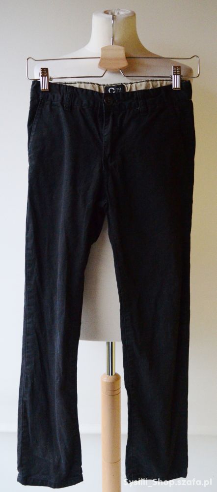 Spodnie Czarne Cubus 146 cm 11 lat Eleganckie