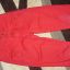 Czerwone spodnie jeansowe 140 146