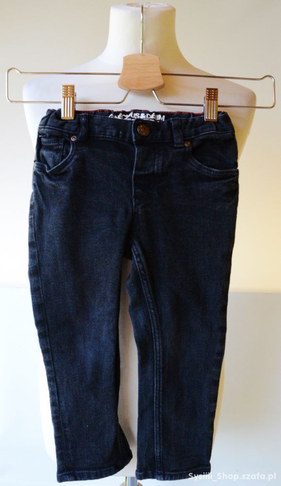 Spodnie Slim Fit Szare H&M 92 cm 15 2 lata