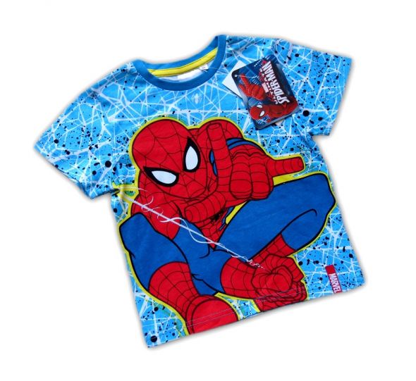 Tshirt niebieski koszulka Spiderman 98 116