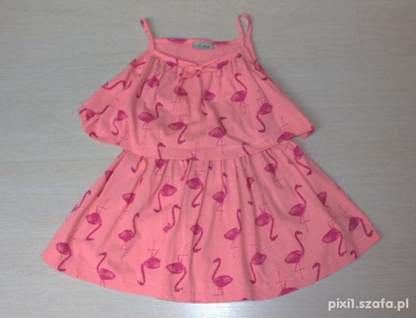 Sukienka NEXT flamingi i druga gratis 104
