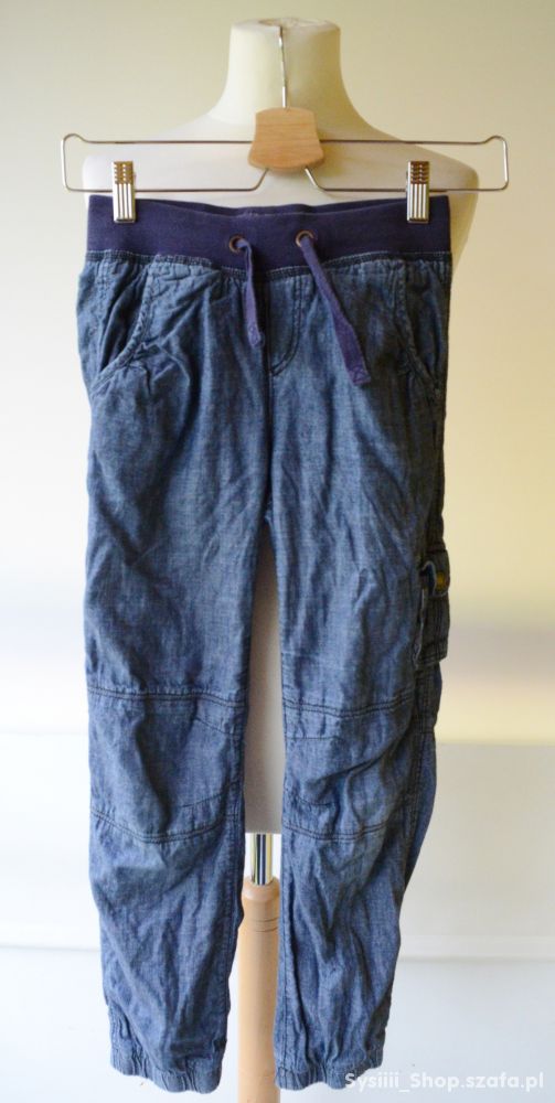 Spodnie Gumki Jeans Dzins 134 cm 8 9 lat H&M