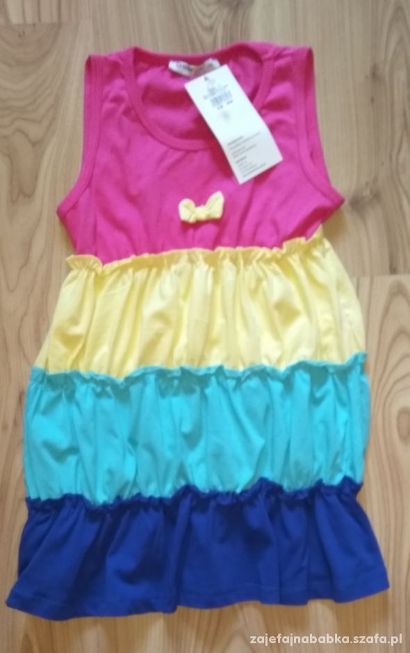Nowa letnia sukienka dla dziewczynki 116