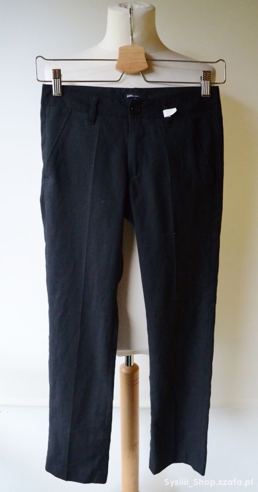 Spodnie Eleganckie Garnitur Czarne Lindex 146 cm 1