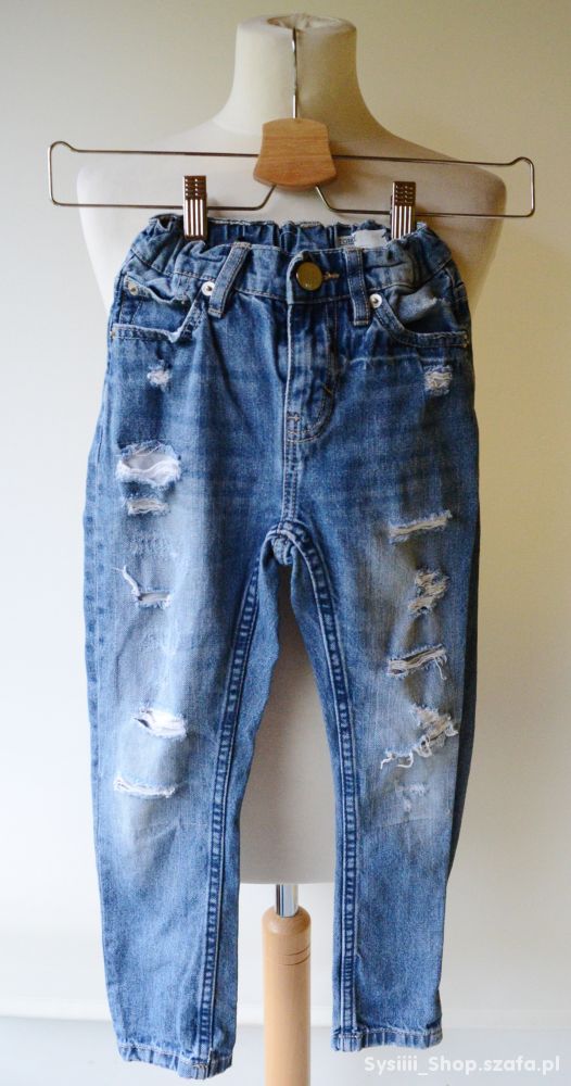 Spodnie Dziury Jeans Przetarcia 120 cm Tomboy 157