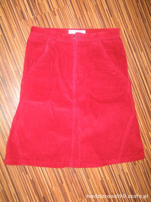 czerwona spodnica sztruksowa DROP rozmiar 152