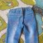 Jeansowe spodnie leginsy