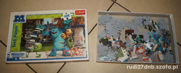 Puzzle Potwory i spółka plus figurka gratis