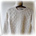 Sweter Beżowy Warkocze Beż 134 140 cm Lindex 8 10