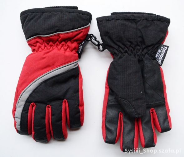 Rękawiczki Zimowe Czerwone Thinsulate Polar 4 6 la