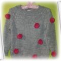 Sweterek z pomponami Zara 134cm
