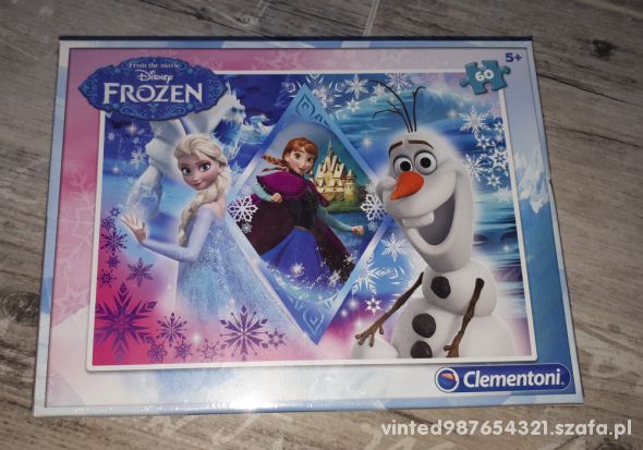 NOWE puzzle Disney Frozen Clementoni 60 elementów