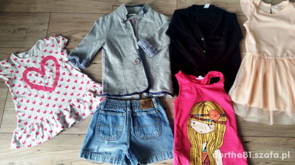 Ubrania dla dziewczynki 116