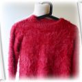 Sweter H&M Czerwony Włochaty 146 152 cm 10 12 lat