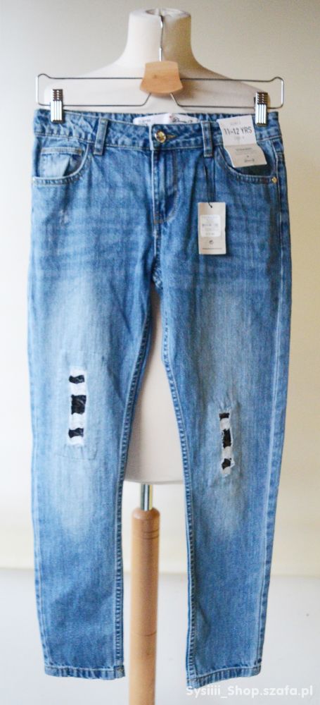 Spodnie Jeans Denim Co NOWE 152 cm 11 12 lat Dziur