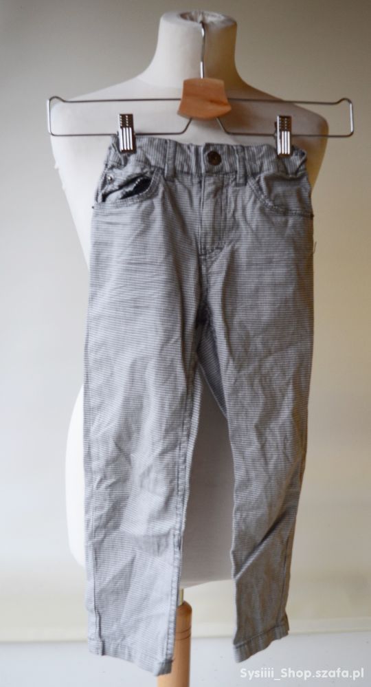 Spodnie H&M 116 cm 5 6 lat Pepitka Szachownica Cza
