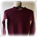 Sweter H&M Bordo 122 128 cm 6 8 lat Tłoczony