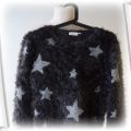 Sweter Włochaty Gwiazdy Szary 170 cm 14 lat KappAh