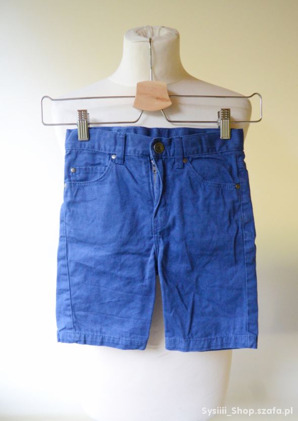 Spodenki Niebieskie Jeans H&M 116 cm 5 6 lat Krótk