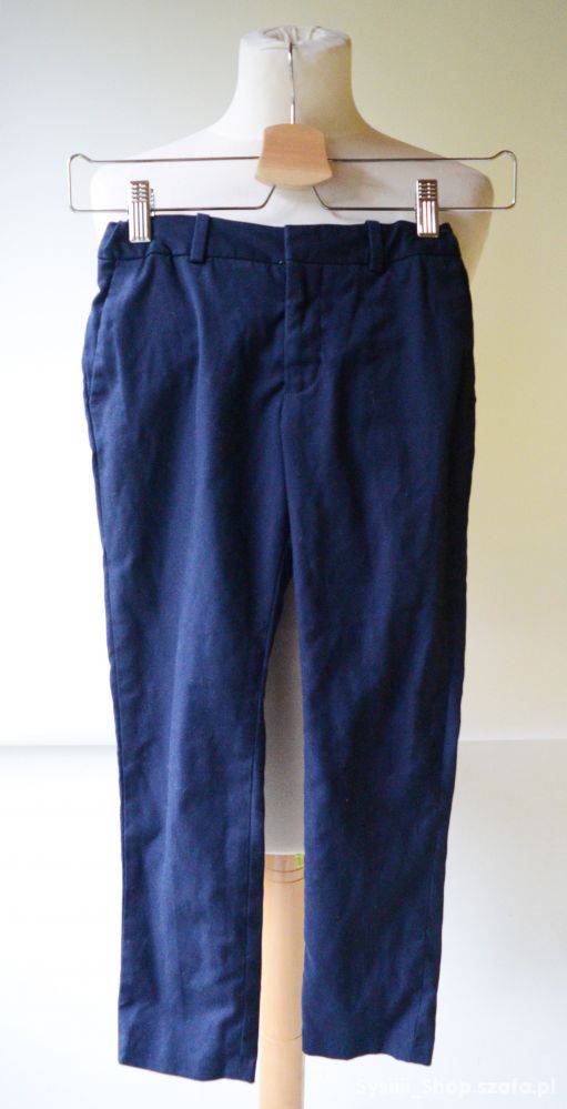 Spodnie Granatowe Eleganckie H&M 134 cm 8 9 lat